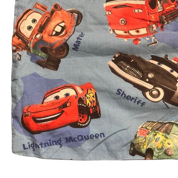 Vintage Disney's Cars Radiator Springs Cars Print Lightning McQueen Pillow Case - Picture 1 of 4
